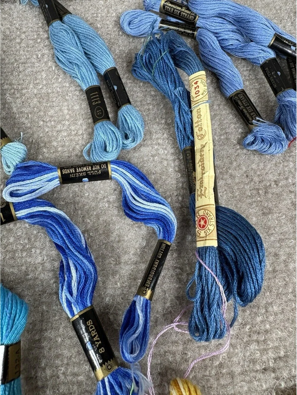 Lot Of Mixed Embroidery Floss Vintage DMC Lily J&P Coats Craft Thread 70+ skeins